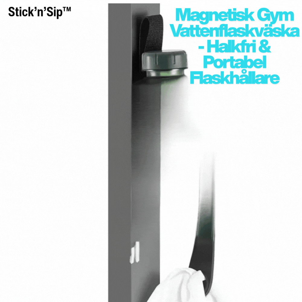 Magnetisk Gym Vattenflaskväska – Halkfri & Portabel Flaskhållare